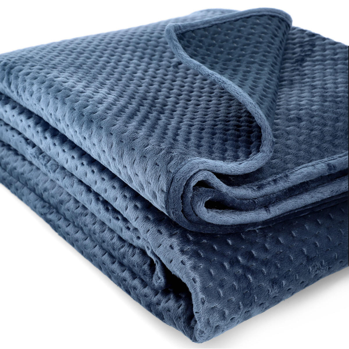 TAGESDECKE Zemi dunkelblau 220/240 cm - Dunkelblau, Textil (220/240cm) - Homla