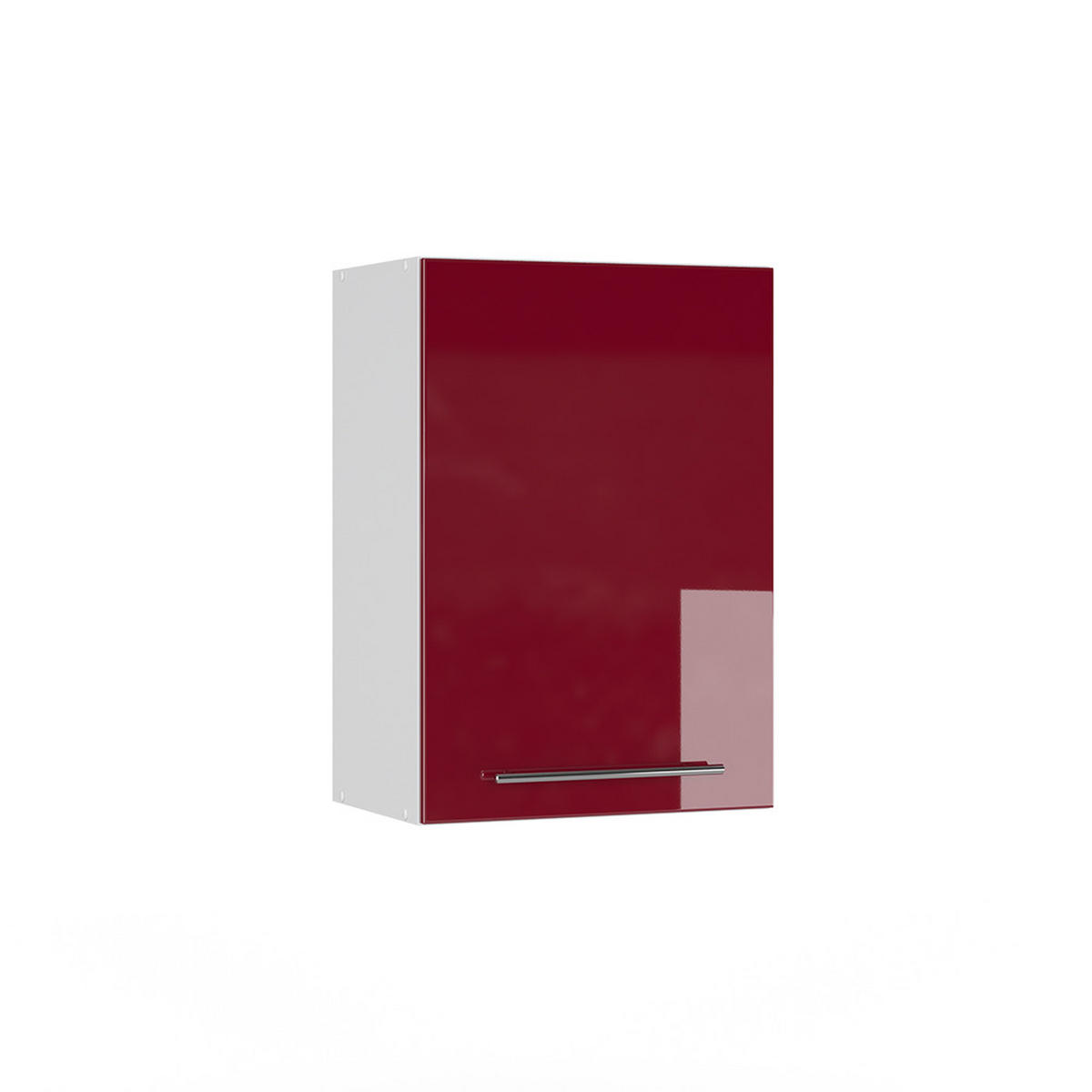 HÄNGESCHRANK Fame-Line Bordeaux Hochglanz 50 cm - Bordeaux/Weiß, Holzwerkstoff (50/72/34.1cm) - Vicco