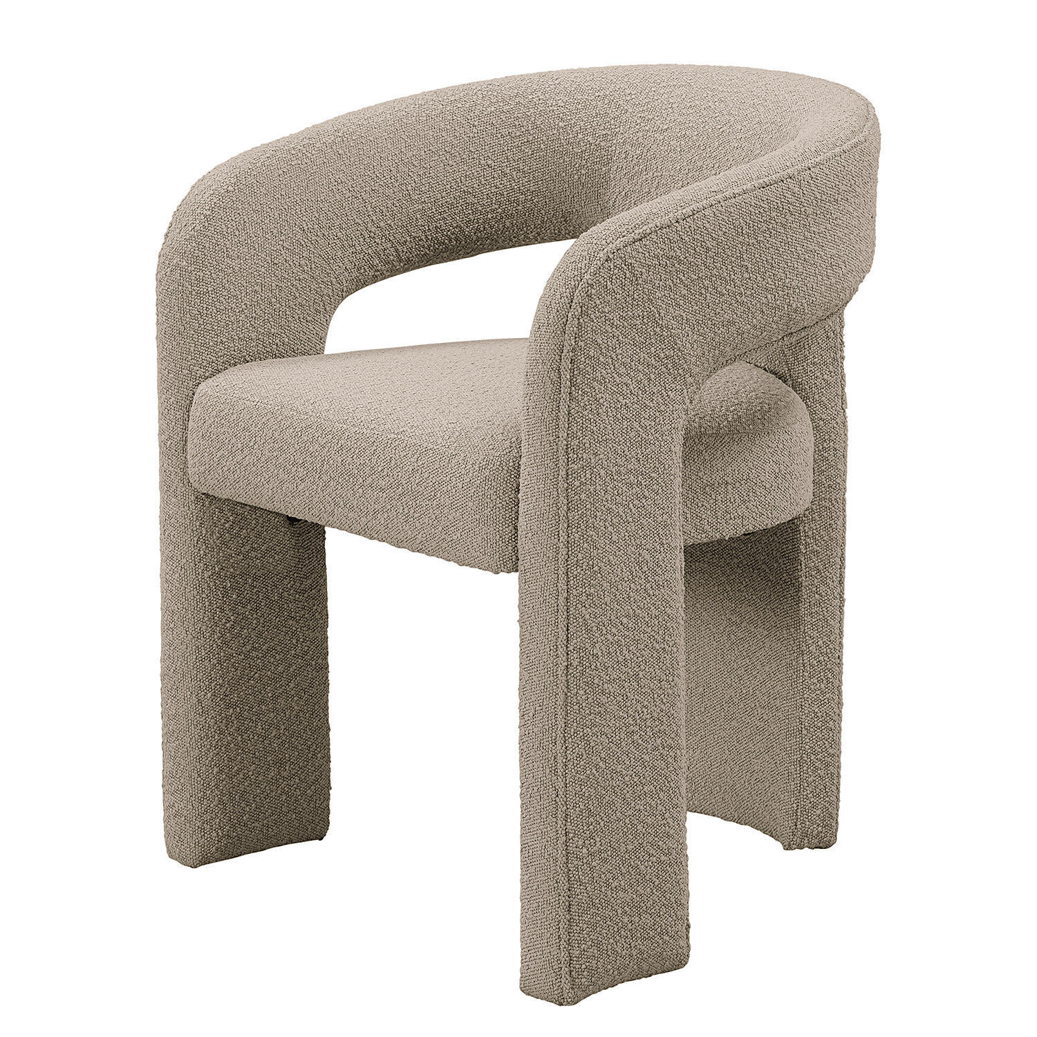ARMLEHNENSTUHL - Taupe, Textil (64/75/60cm) - home24