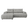 ECKSOFA Fiorano, Seite: Links - Hellgrau/Schwarz, Holz/Kunststoff (265/177cm) - MIRJAN24