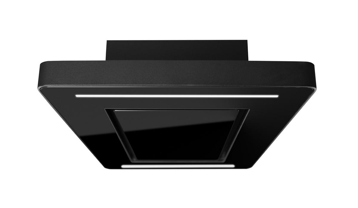 DUNSTABZUGSHAUBE - Schwarz, Glas/Metall (89.5/17/53cm) - Gurari