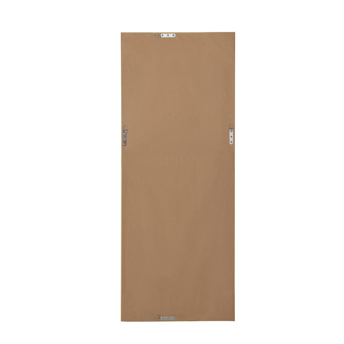 WANDSPIEGEL beige/silber rechteckig 50/130 cm Vertou - Beige/Silberfarben, Kunststoff (50/130/3cm) - Beliani