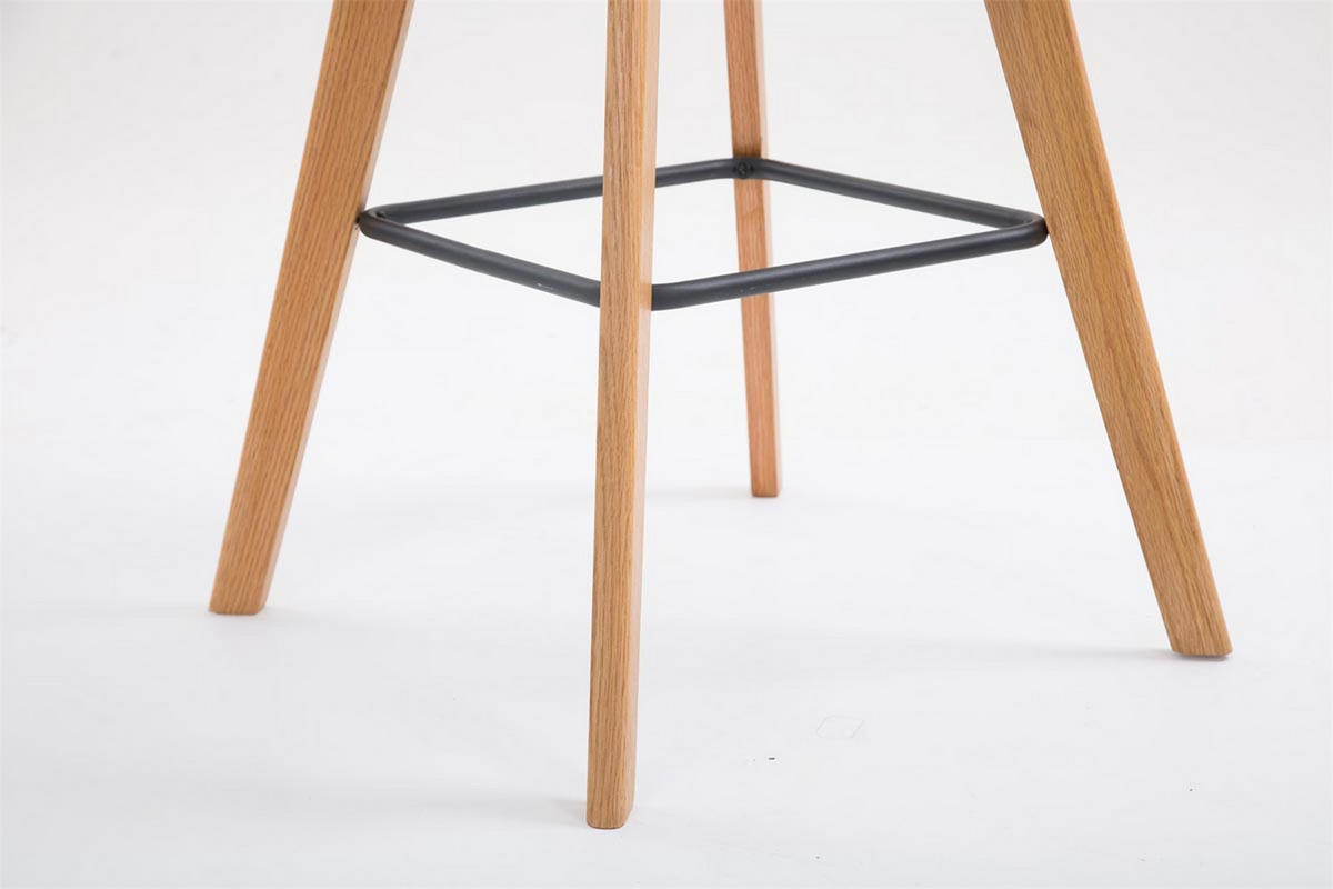 BARHOCKER Medoc, Gestell Natura, Stoff Braun - Braun/Naturfarben, Holz/Textil (48/100/56cm) - TPFLiving
