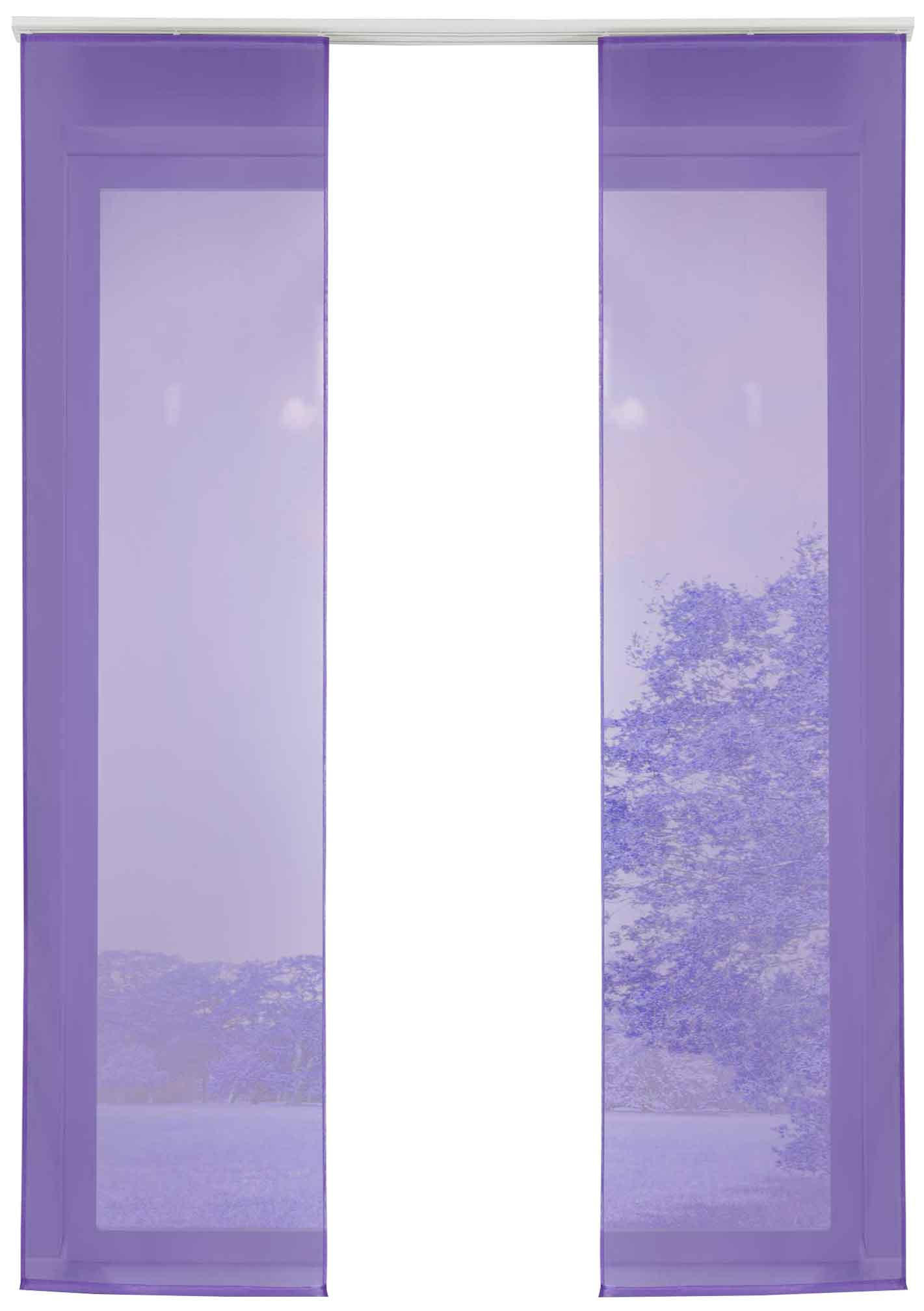 Gardinenbox Vorhang Lila 60x245 cm