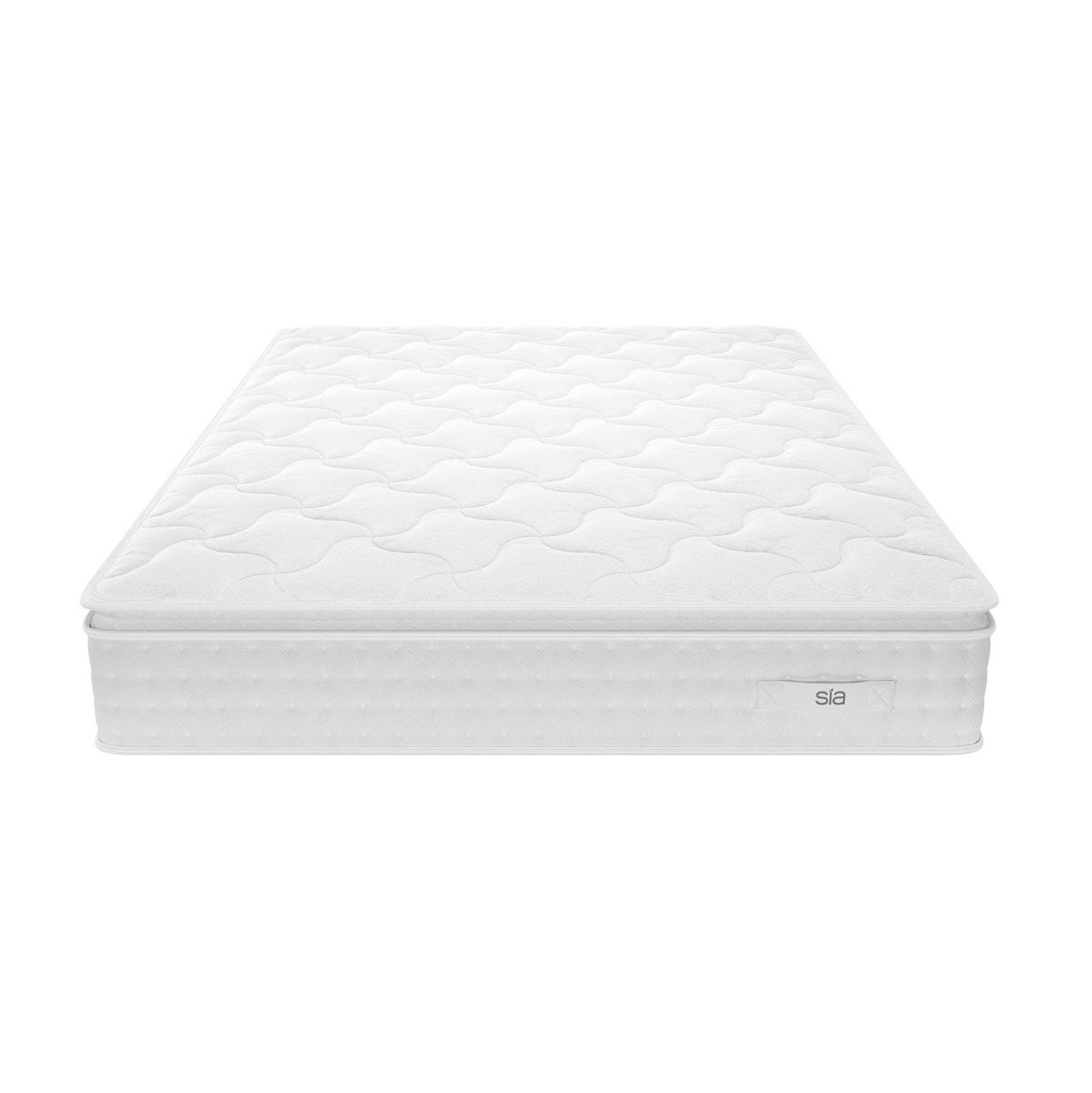 MATRATZE HYBRIDE PREMIUM CLOUD Memory-Schaum. Latex & Taschenfedern Weiß 90cm - Weiß, Textil (190/140cm) - Sia Home