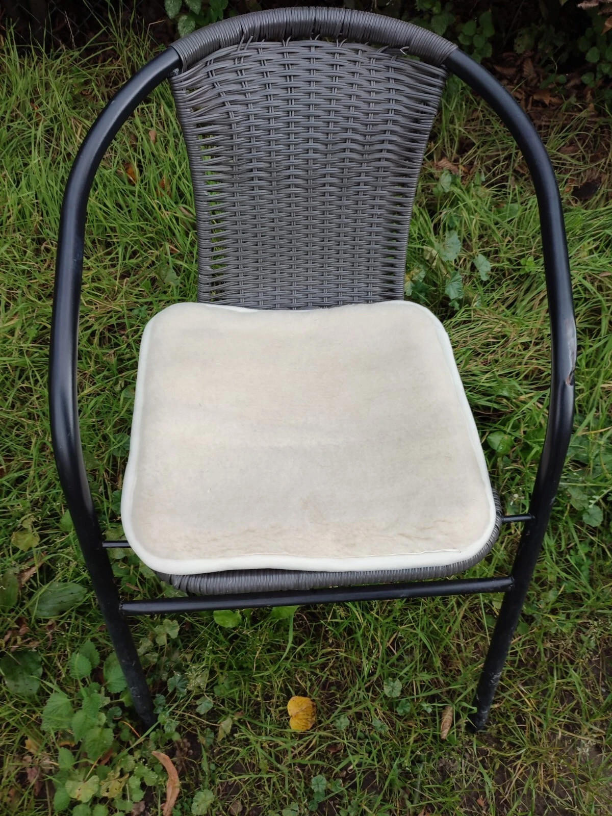 SITZKISSEN Merino Schurwolle Weiches Wollkissen Rechteckig 40/40 cm - Weiß, Fell (40/40cm) - Provellus