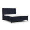 BOXBETT Niro 140/200 cm Marineblau im Riva Stoff - Schwarz/Dunkelblau, Holz/Holzwerkstoff (140/200cm) - AltaBeds