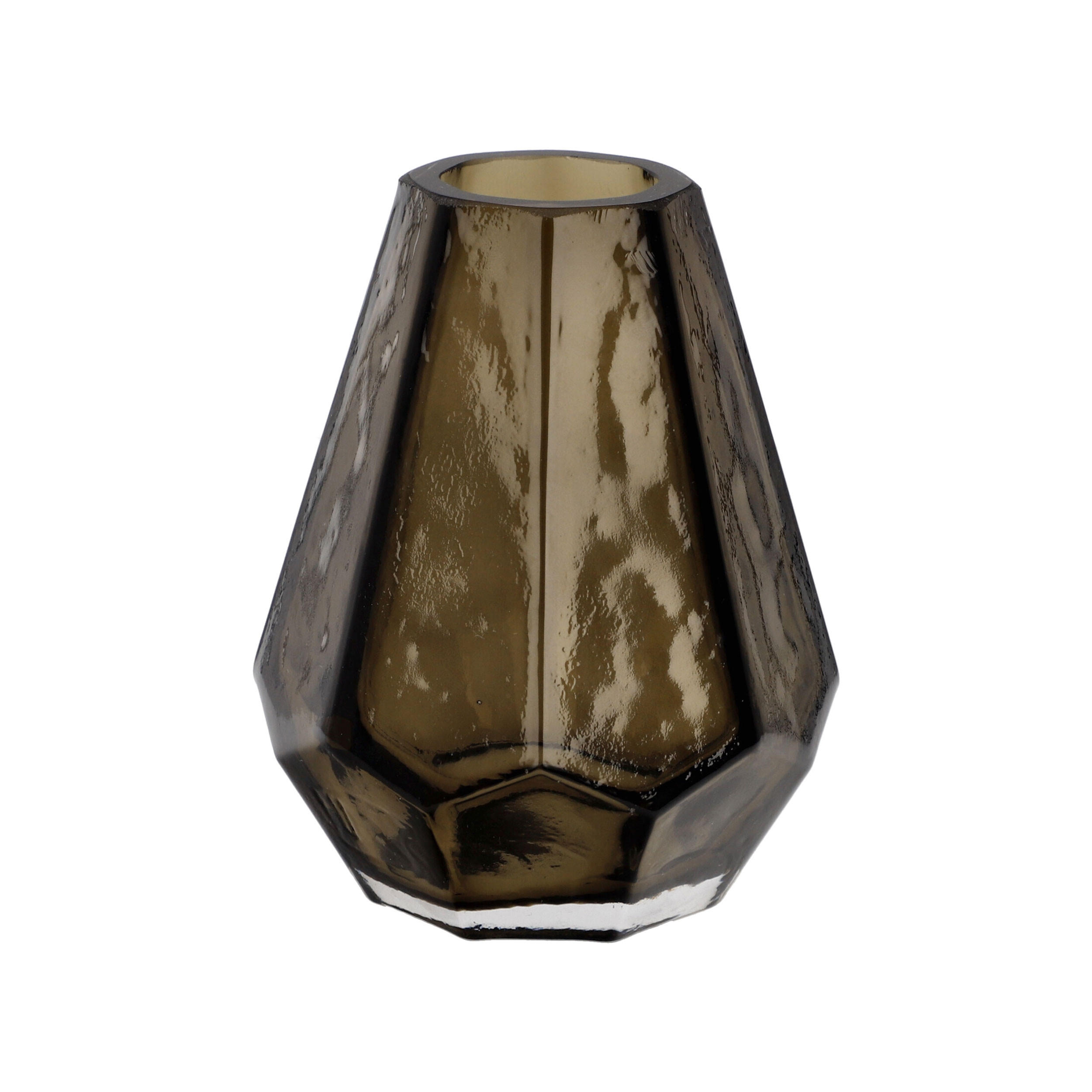 VASE Golden Smoke, Glas, Grau, 12 cm - Grau, Glas (12cm) - Goebel