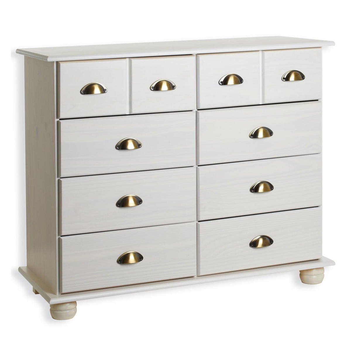 APOTHEKERKOMMODE COLMAR - Weiß, Holz (92/80/39cm) - IDIMEX