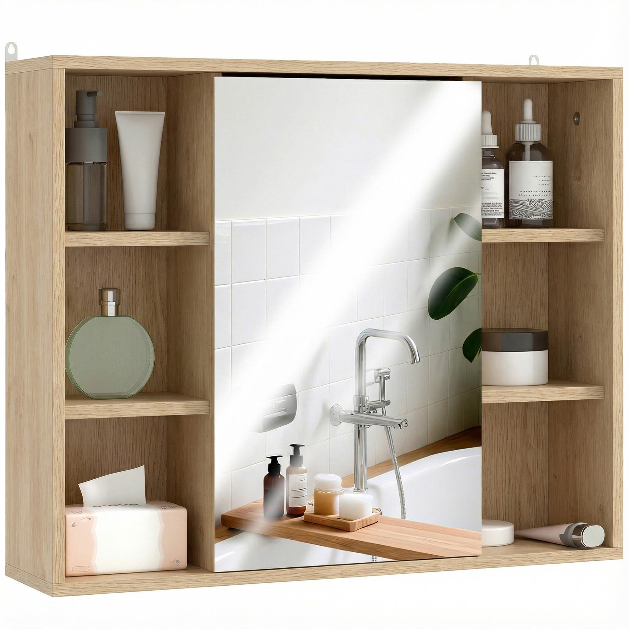 XXXLutz Spiegelschrank Natur 60x49.4x14.5 cm