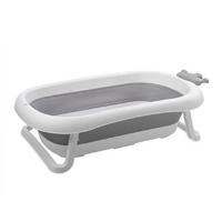 BABYBADEWANNE Royal 83 cm grau faltbar, Kanalabdeckung, stabile Beine - Grau, Kunststoff (50/83cm) - Lorelli