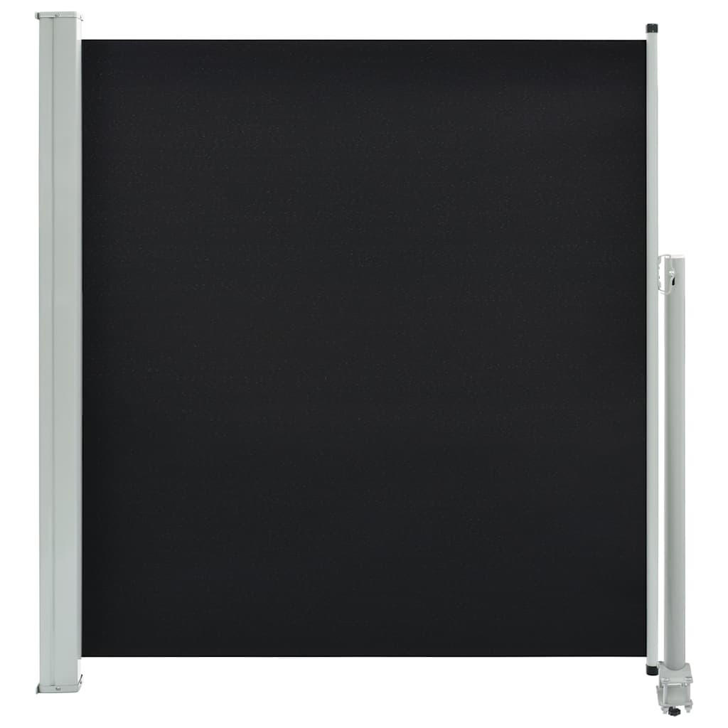 AUSZIEHBARE Seitenmarkise 140x300 cm Schwarz - Schwarz, Textil (300/140/300cm) - furnicato