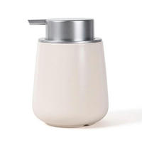 SEIFENSPENDER Beige-silber 350 ml - Beige, Keramik (9/12/9cm)
