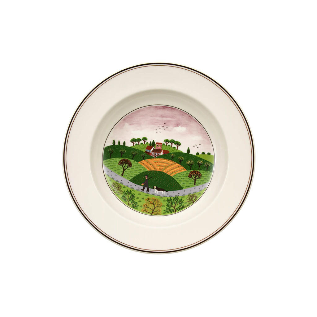SUPPENTELLER JÄGER Design Naif bunt ø 21 cm - Multicolor, Keramik (21cm) - Villeroy & Boch