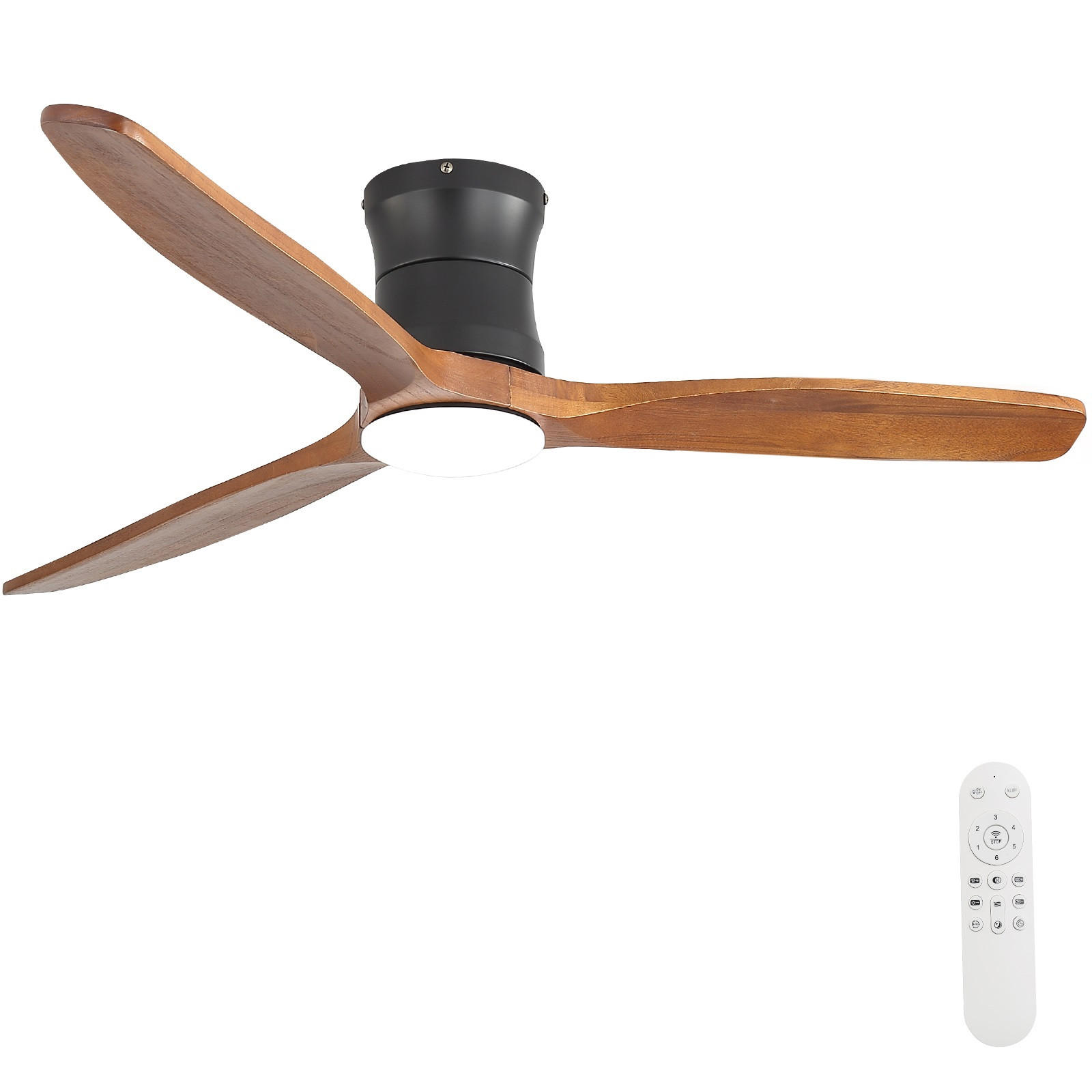 Casiva Deckenventilator Schwarz 132x24x132 cm