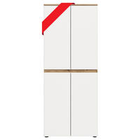 UNIVERSALSCHRANK Canto (B/H/T: ca. 70/175/37 cm) in Evoke Oak Nachbildung/weiß - Eichefarben, Holzwerkstoff (70/175/37cm) - Homes & Jones