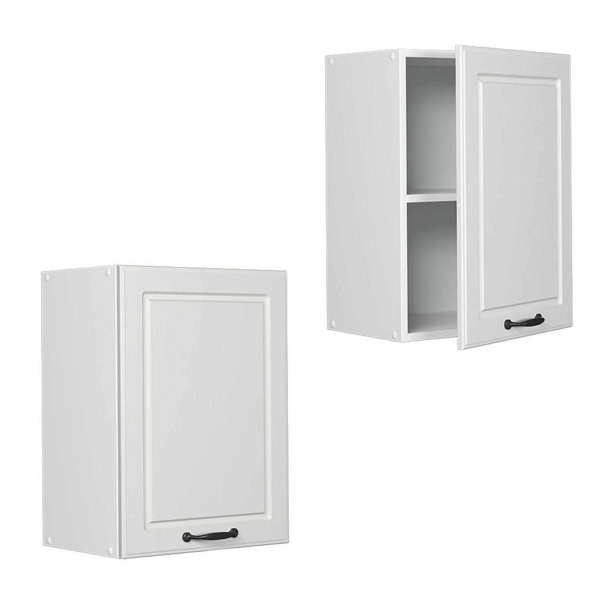 HÄNGESCHRANK R-Line Weiß Landhaus 45 cm - Creme/Weiß, Holzwerkstoff (45/60/31cm) - Vicco