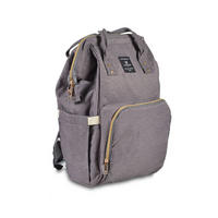 KINDERWAGENTASCHE Amelia grau 2-in-1 Funktion, als Rucksack nutzbar, Thermofächer für Babyflaschen - Grau, Textil (15/42/25cm) - Cangaroo