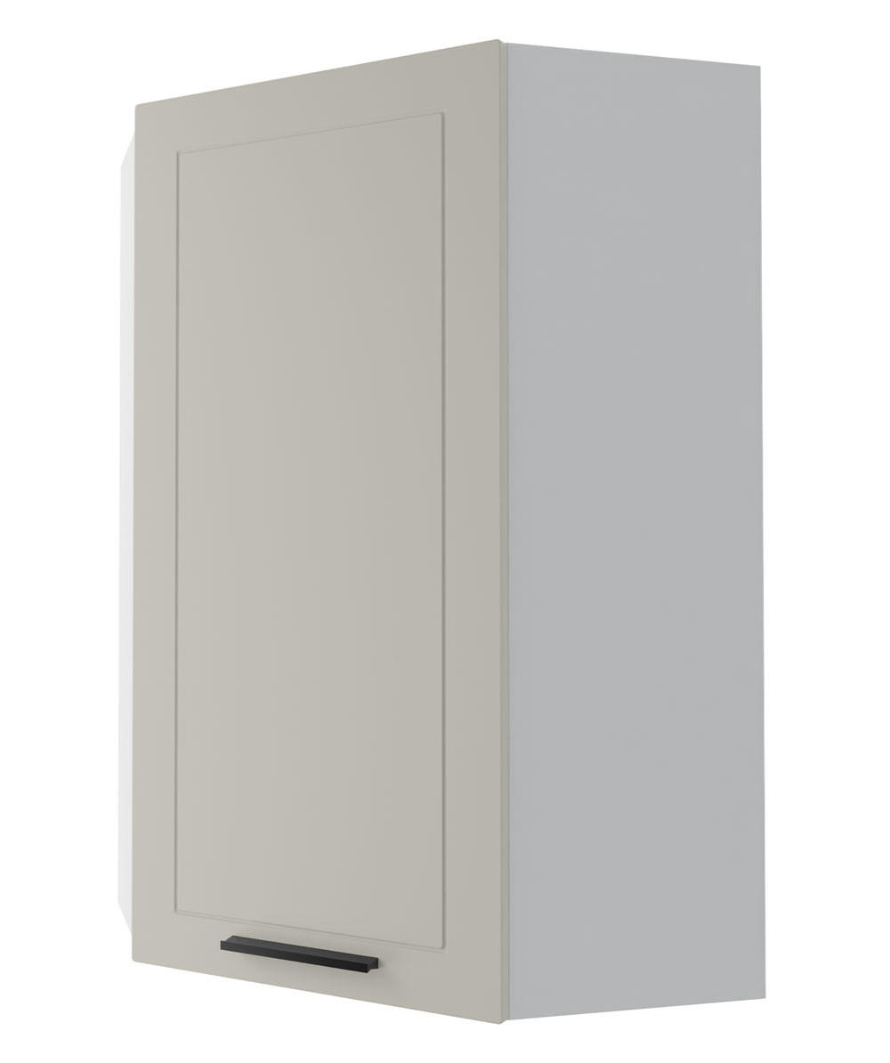 KÜCHENHÄNGESCHRANK Kvantum W4/10/60 Vanille Matt / Weiß Matt 60 / 60 / 96cm - Creme/Weiß, Holz/Holzwerkstoff (60/96/60cm) - Feldmann-Wohnen