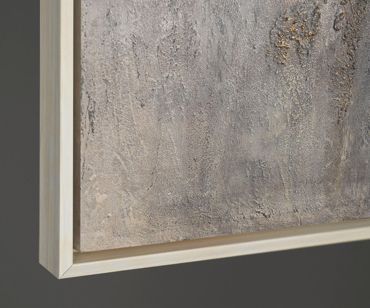 GEMÄLDE Goldene Aura Schattenfugenrahmen Beige 140x100 cm - Beige, Holz (140/100cm) - YS-art gallery
