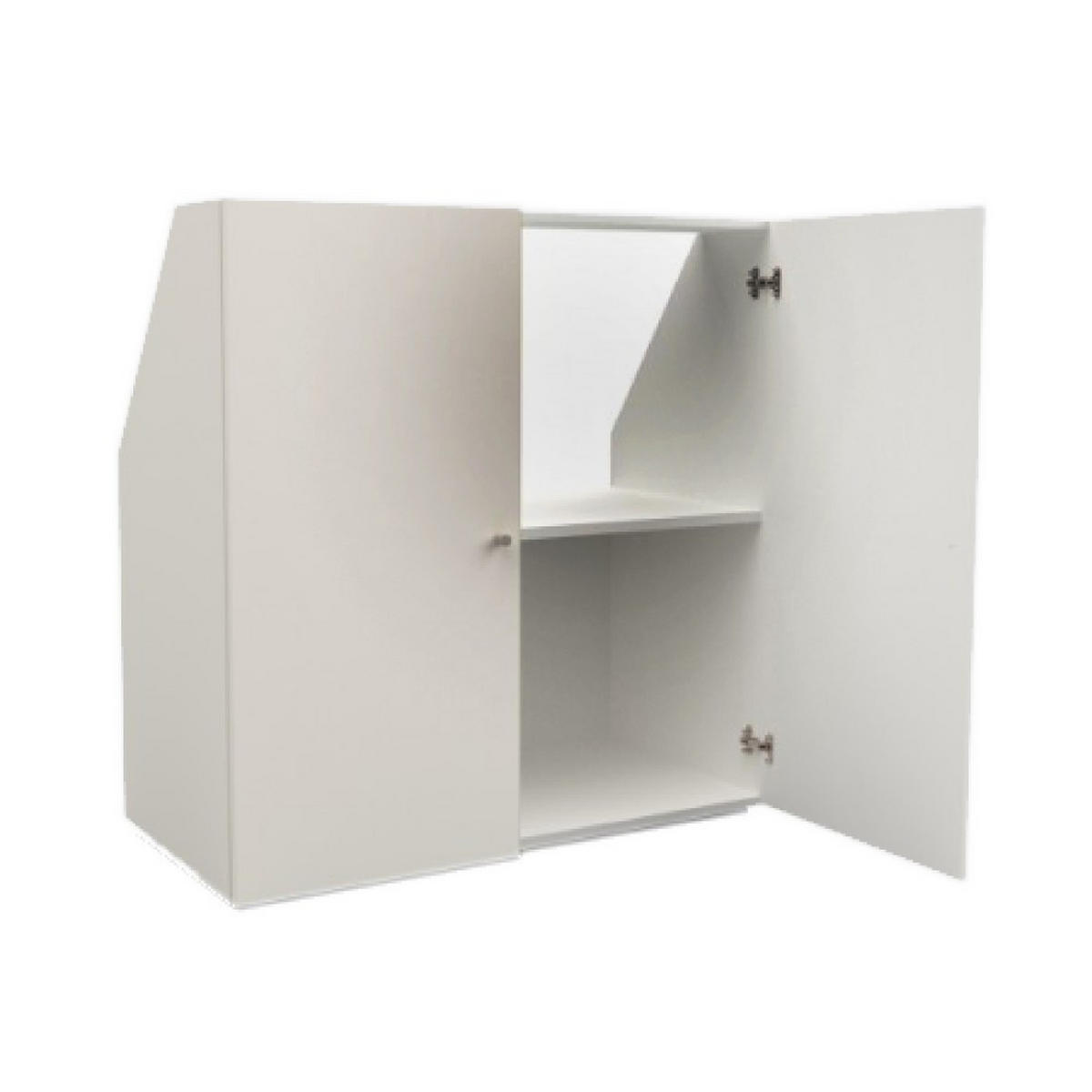 DACHSCHRÄGENSCHRANK CALI/ 100/100/51.8 cm - Weiß - Weiß, Holzwerkstoff (51.8/100/100cm) - Weber Industries