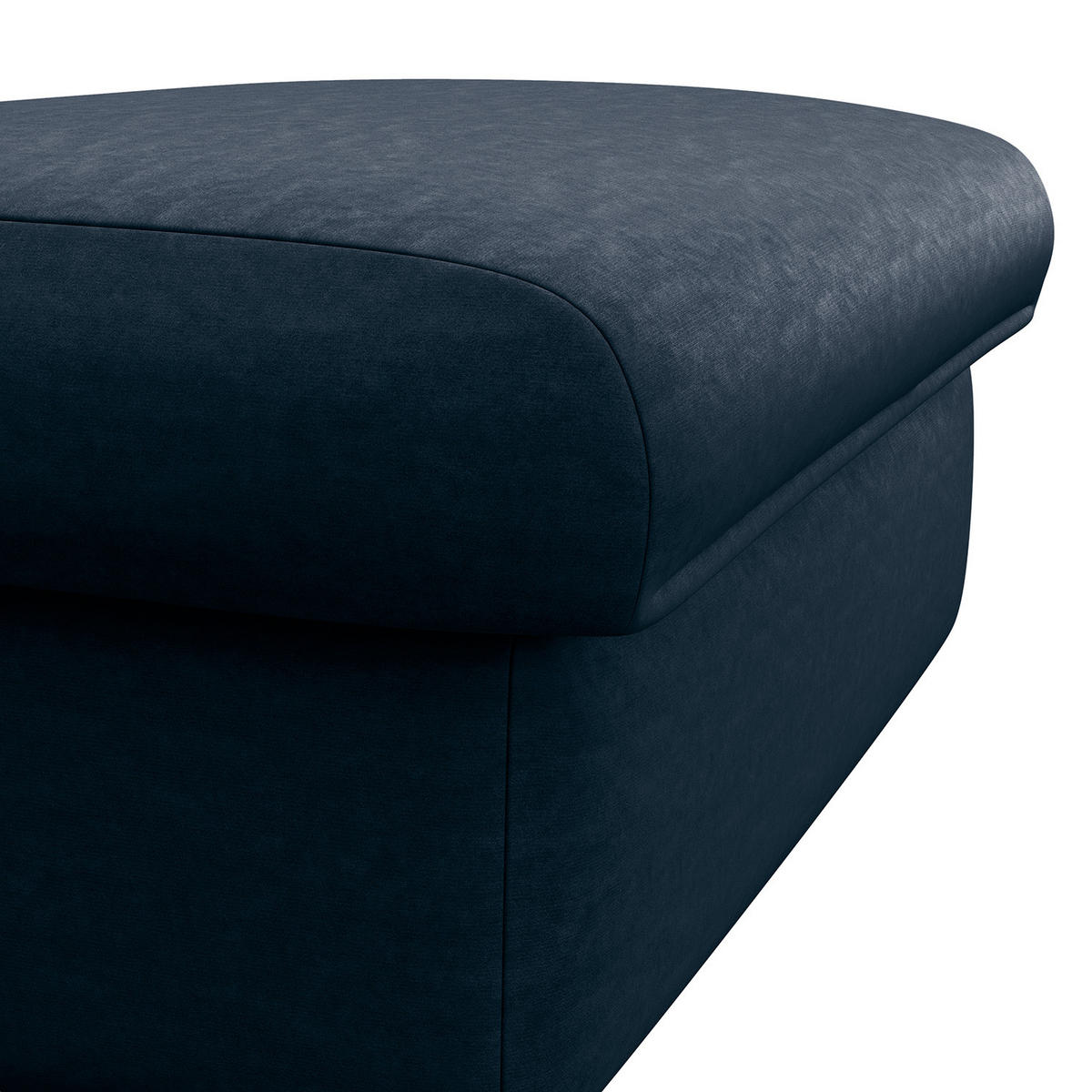 POLSTERHOCKER - Blau/Schwarz, Kunststoff/Textil (100/44/60cm) - home24