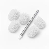 6-DIELNA WC sada - biela, kov/plast (8/35.5/8cm) - Relaxdays