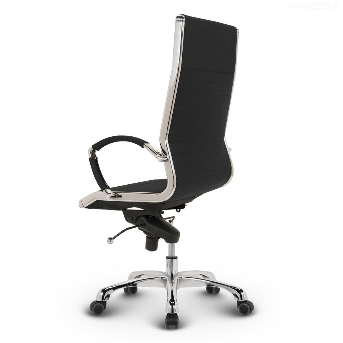 BÜROSTUHL Montreal Stoff Schwarz – ergonomisch, 150 kg belastbar, Sitzhöhe 52-64cm - Schwarz, Textil/Metall (60/121/60cm) - Versee
