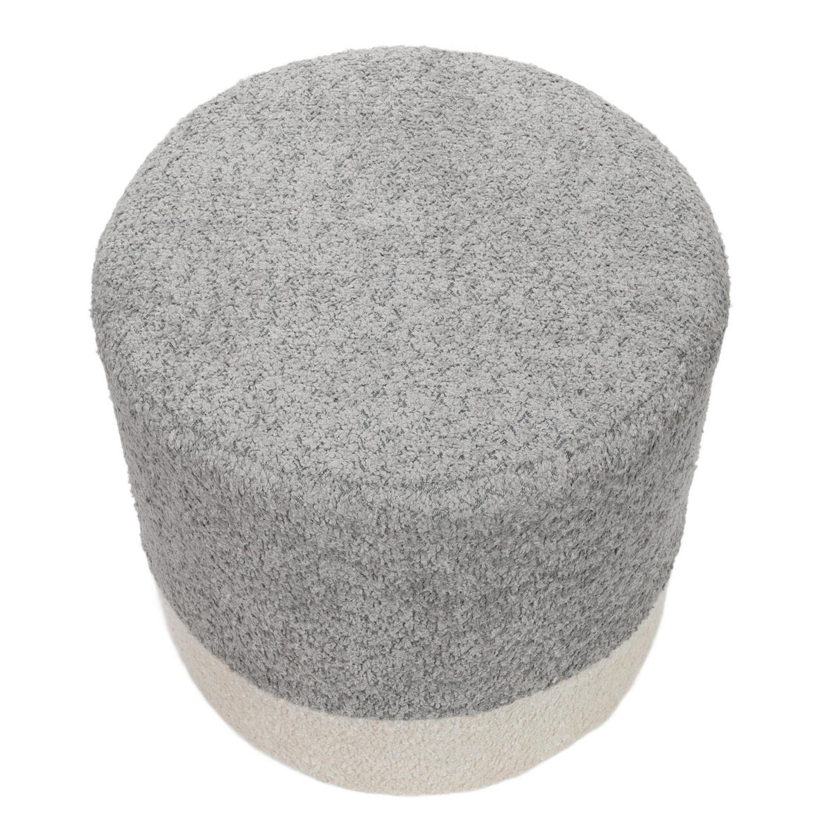 BOUCLE zweifarbig 35/35/34 cm - Grau, Textil (35/34/35cm) - Home Styling Collection