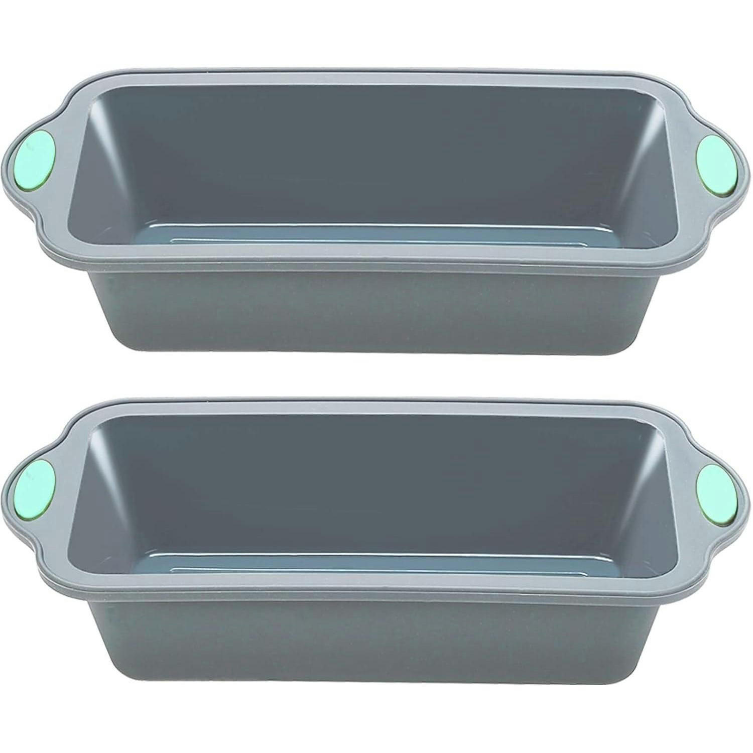 BROTBACKFORM 2er-Set Silikon Antihaft 22,9 cm - Grau, Kunststoff (12.7/5.1/30.5cm)
