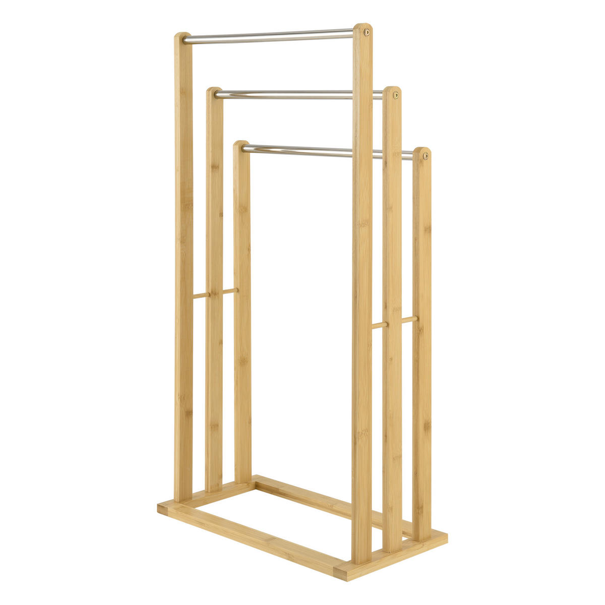 HANDTUCHSTÄNDER Porsanger - Naturfarben, Holz (46/84/24cm) - [en.casa]