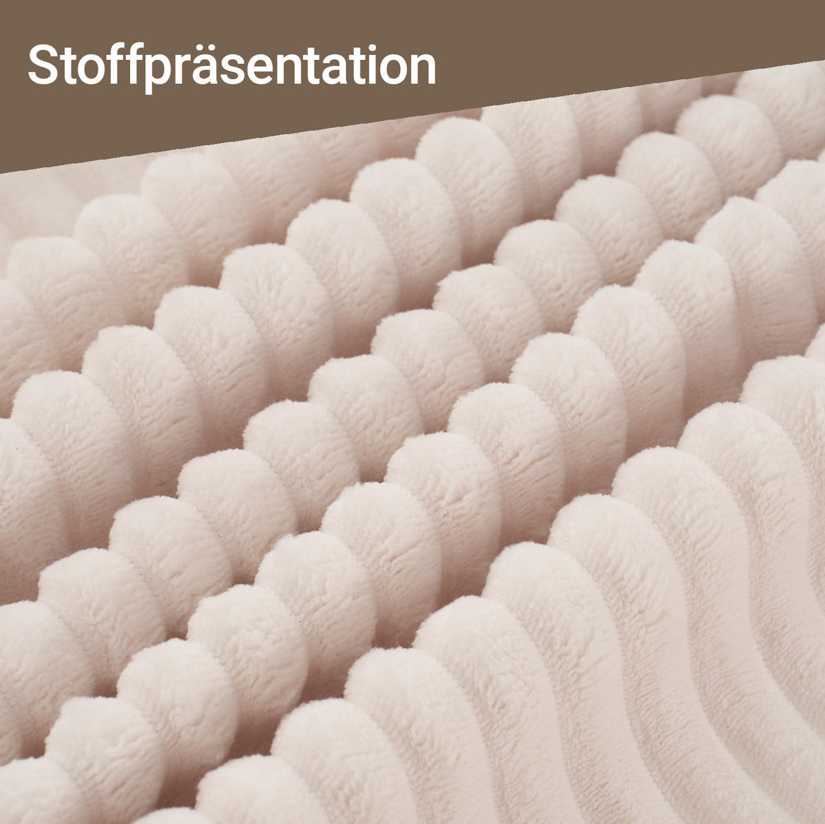 SCHLAFSOFA 2-in-1 rahmenloser Zweisitzer Cord Beige - Beige, Holzwerkstoff (85/54/140cm) - Meubliv
