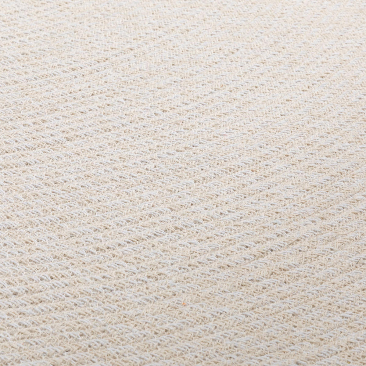 HANDWEBTEPPICH 150/150 cm Bali Plain - Creme, Naturmaterialien (150/150cm) - Steffensmeier