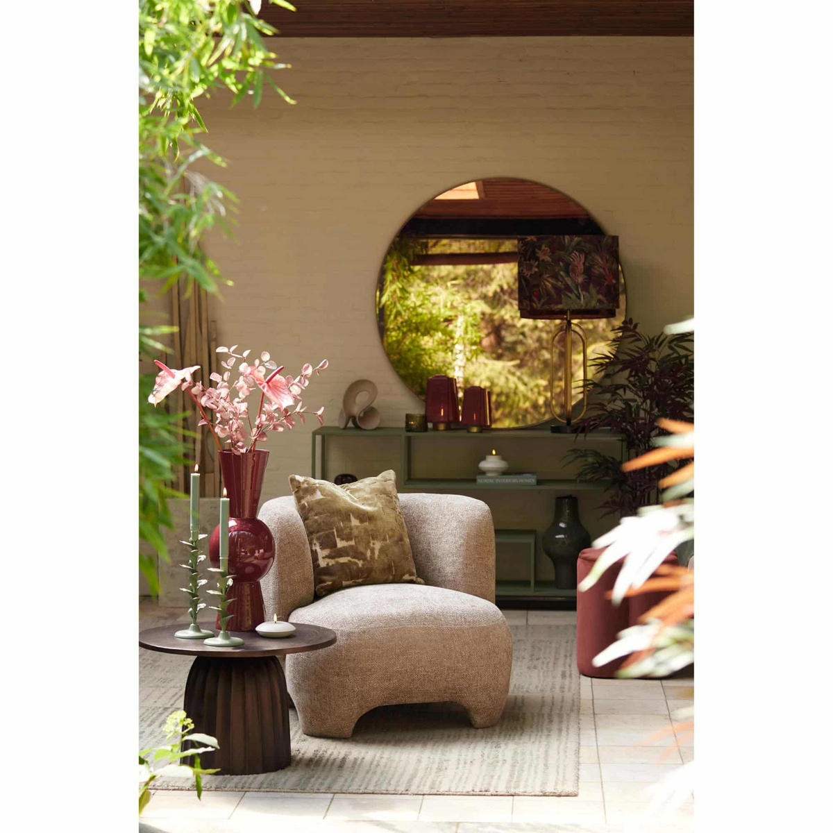 BEISTELLTISCH Veglia Braun 60/60/38 cm - Braun, Metall (60/60/38cm) - Light & Living