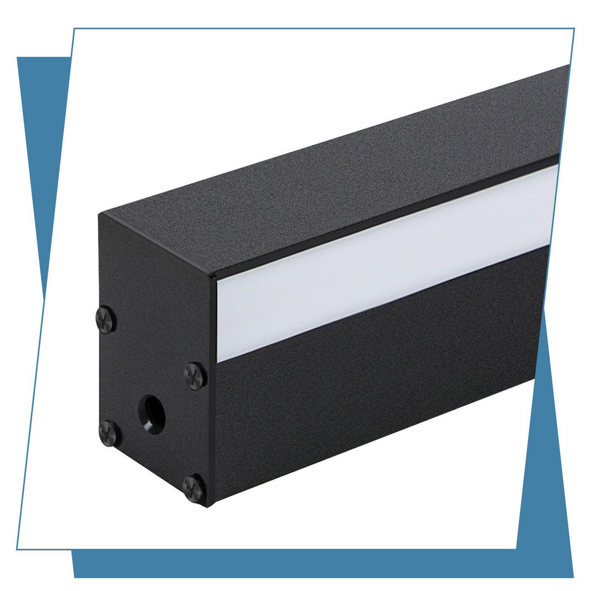 LED WANDLEUCHTE Martina - Schwarz, Metall (4/3/100cm) - Nettlife