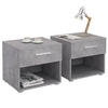 NACHTTISCH MARY 2ER-SET - Grau, Holzwerkstoff (42/38/30cm) - CARO-Möbel