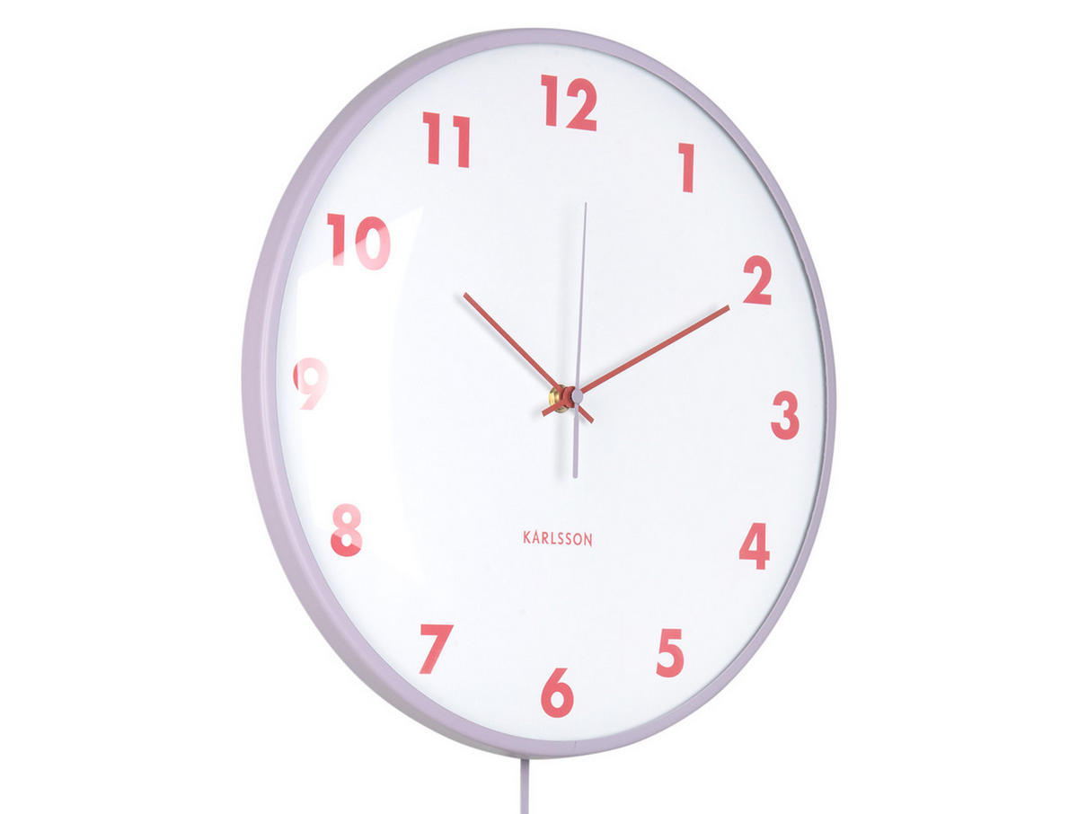 WANDUHR Cheeky Dome 7/35/61 cm - Lila, Metall (35/61/7cm) - Karlsson