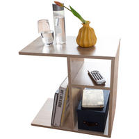 BEISTELLTISCH Holz Ablagefächer Kratzfest Wasserabweisend ITTER, Beige 50x30x50 cm - Beige, Holz (30/50/50cm) - KADIMA DESIGN