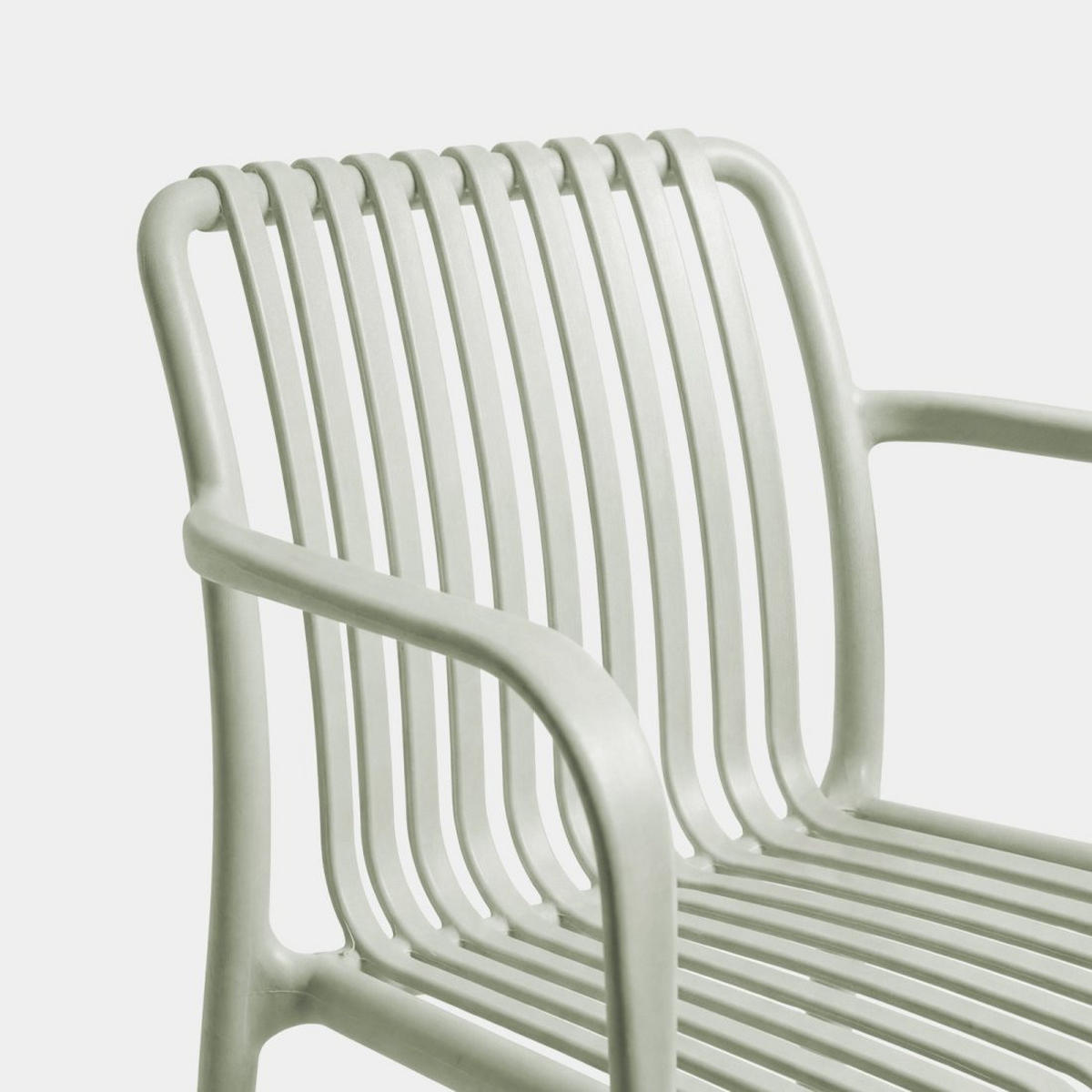 STUHL FÜR DRAUSSEN Ollie Grün 57 cm x 80 cm - Grün, Kunststoff (57/80/61cm) - Klast Home