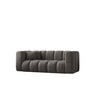 COUCH Sofa, Zweisitzer-Sofa Grand Modular Stoff Haga Graphit - Dunkelgrau, Holz (197/70/91cm) - Kaiser Möbel