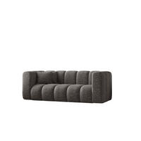 COUCH Sofa, Zweisitzer-Sofa Grand Modular Stoff Haga Graphit - Dunkelgrau, Holz (197/70/91cm) - Kaiser Möbel