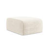 POUF Chenille Stoff Beige - Creme/Schwarz, Holzwerkstoff/Kunststoff (72/42/94cm) - Makamii