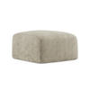 POUF Chenille Stoff Beige - Beige/Schwarz, Holzwerkstoff/Kunststoff (65/40/65cm) - Makamii