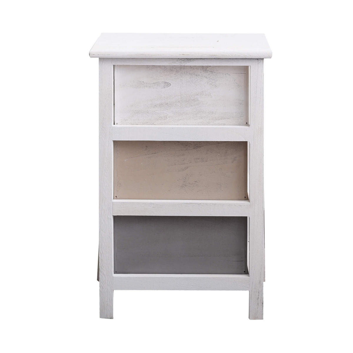 NACHTTISCH Weiß 27/37/56 cm - Weiß, Holz (27/56/37cm) - Mobili Rebecca