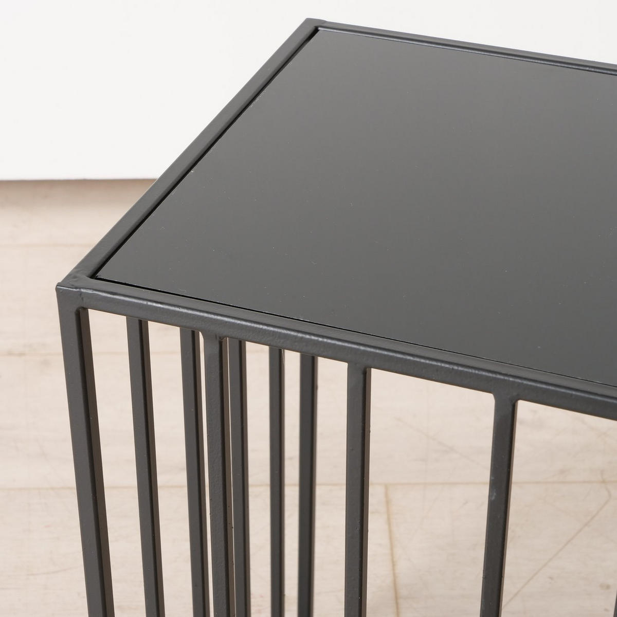 BEISTELLTISCHE aus Metall Joris Schwarz - Schwarz, Metall (50/30/50cm) - Boltze Home