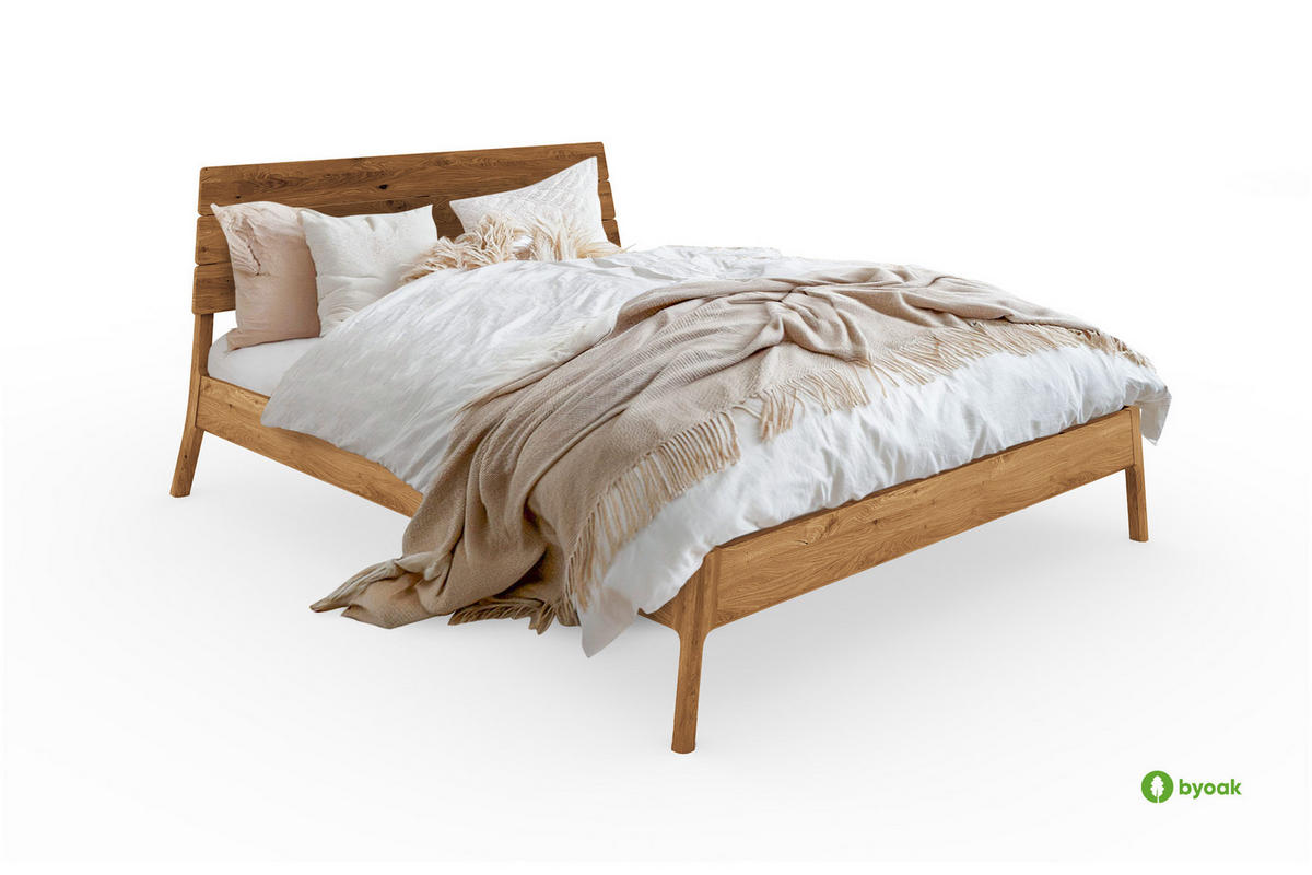MASSIVHOLZBETT PAUL 1 180 x 200 Wildeiche - Wildeiche, Holz (180/200cm) - byoak