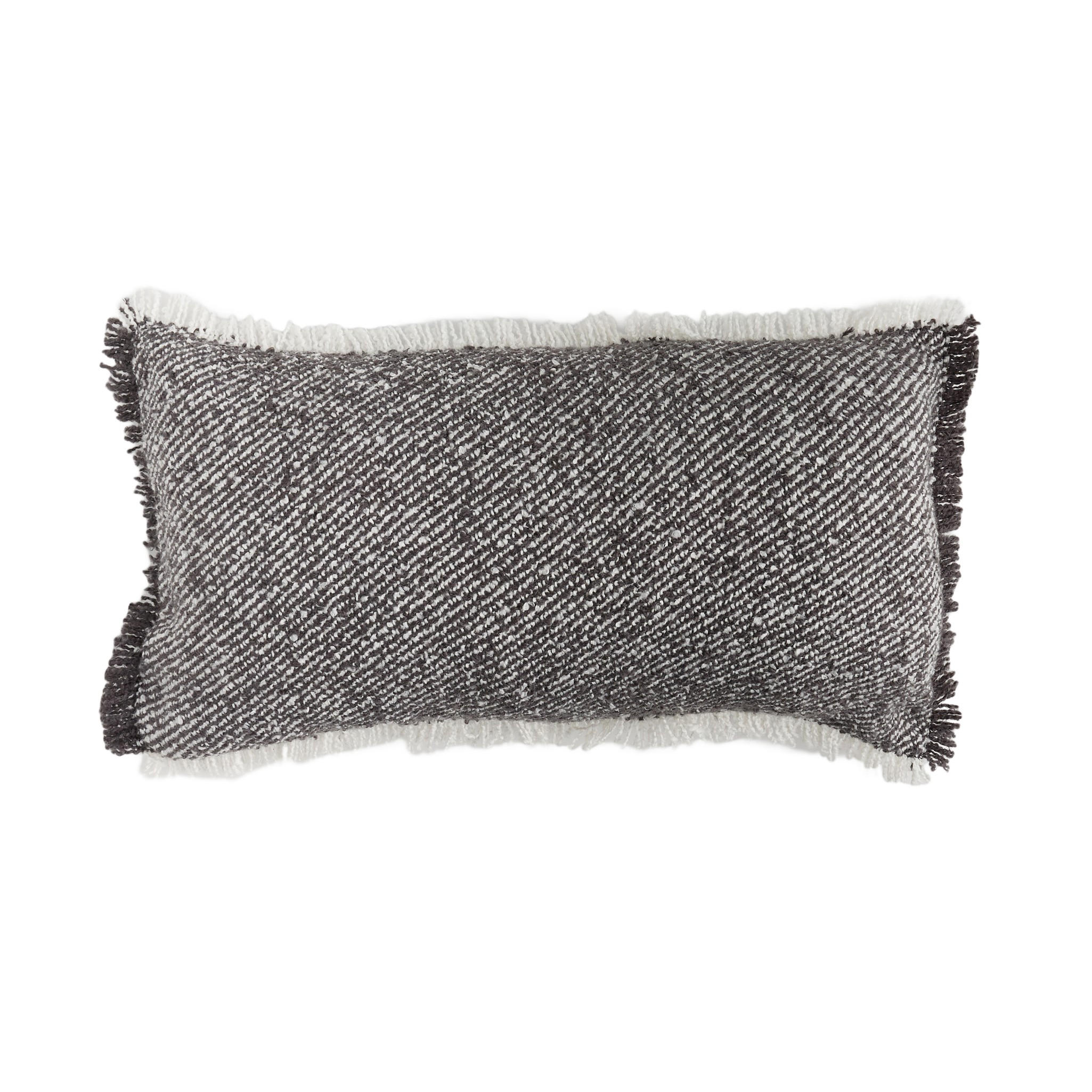 KISSENBEZUG Roiz - Dunkelgrau, Textil (30/58cm) - home&you