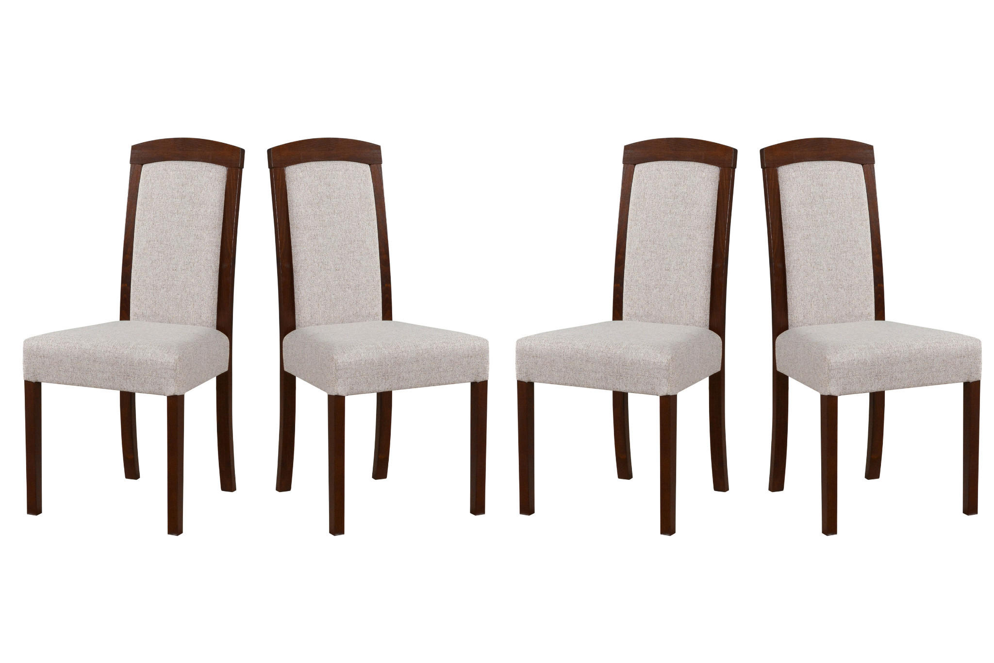 Leaf Design Esszimmerstuhl Nussbaum, Champagner 45x96x41 cm