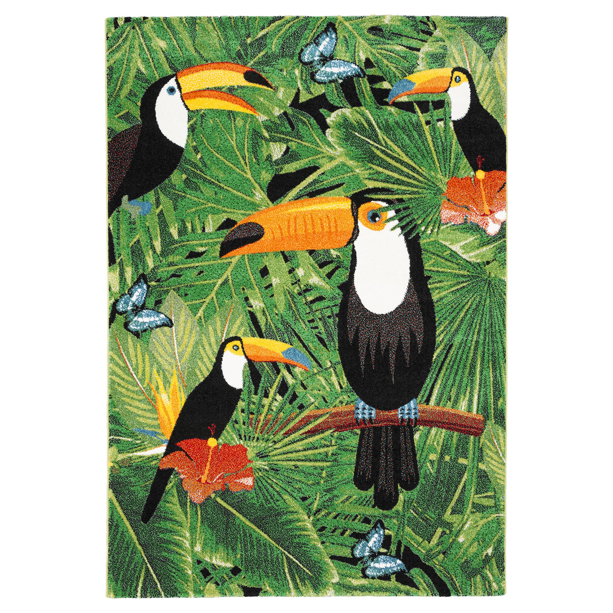 DESIGNER TEPPICH FARO TROPICAL TUKAN - Multicolor, Textil (140/200cm) - Pergamon