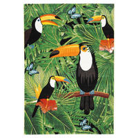 DESIGNER TEPPICH FARO TROPICAL TUKAN - Multicolor, Textil (140/200cm) - Pergamon